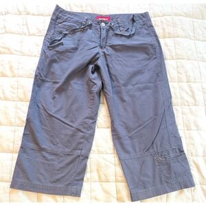 Vintage 00s Y2K Unionbay Sz 9 Navy Blue Capri Cargo Pants Low Rise Skater